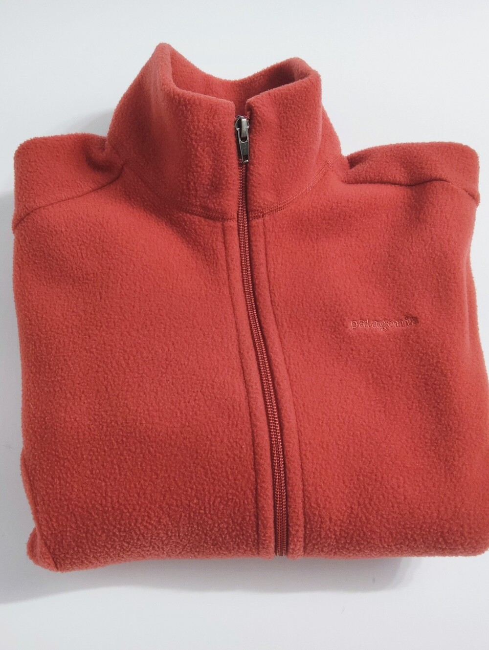 Patagonia Orange-Red Full Zip Fleece Jacket.Size S. Pre-owned. Great Condition.